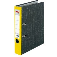 herlitz maX.file nature Ordner gelb marmoriert Karton 5,0 cm DIN A4 von Herlitz