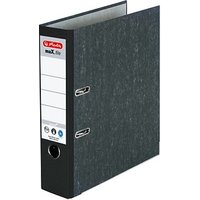 herlitz maX.file nature Ordner schwarz marmoriert Karton 8,0 cm DIN A4 von Herlitz