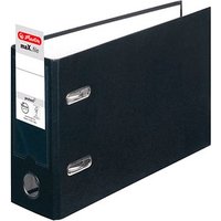 herlitz max.file Ordner schwarz Karton 8,0 cm DIN A5 quer von Herlitz