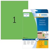 20 HERMA Etiketten 4424 grün 210,0 x 297,0 mm von Herma