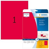 20 HERMA Etiketten 5048 rot 210,0 x 297,0 mm von Herma