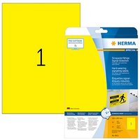 25 HERMA wetterfeste Folienetiketten 8033 gelb 210,0 x 297,0 mm 25 HERMA wetterfeste Folienetiketten 8033 gelb 210,0 x 297,0 mm von Herma