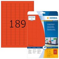 3.780 HERMA Etiketten 4244 rot 25,4 x 10,0 mm von Herma