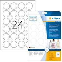 600 HERMA Folienetiketten 8023 transparent 40,0 x 40,0 mm von Herma