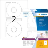 HERMA CD-Etiketten CD-Etiketten, Ø 116 mm 5079 weiß von Herma