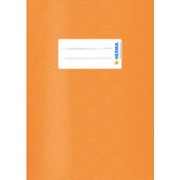 HERMA Heftumschlag mit Baststruktur orange Kunststoff DIN A5 von Herma