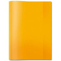 HERMA Heftumschlag transparent orange Kunststoff DIN A4 von Herma