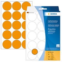 HERMA Klebepunkte 2274 leuchtorange Ø 32,0 mm von Herma