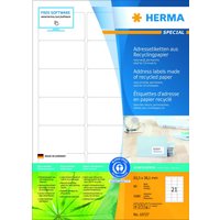 HERMA Etiketten 10727 weiß 63,5 x 38,1 mm von Herma