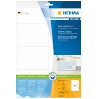 Herma - Adressetiketten Premium A4 99.1x38.1 mm weiß Papier matt 140 St. von Herma