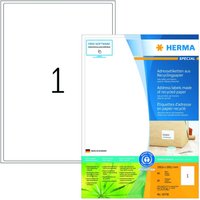 HERMA Etiketten 10736 weiß 199,6 x 289,1 mm von Herma