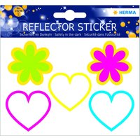 HERMA reflektierende Aufkleber Blumen und Herzen von Herma