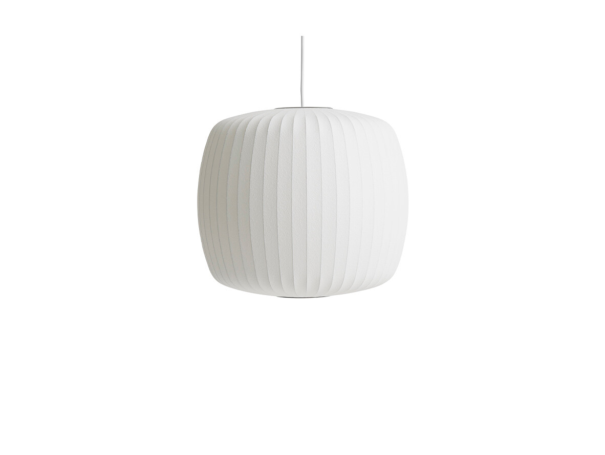 Herman Miller - Nelson Roll Bubble Pendelleuchte M Off-White Herman Miller von Herman Miller