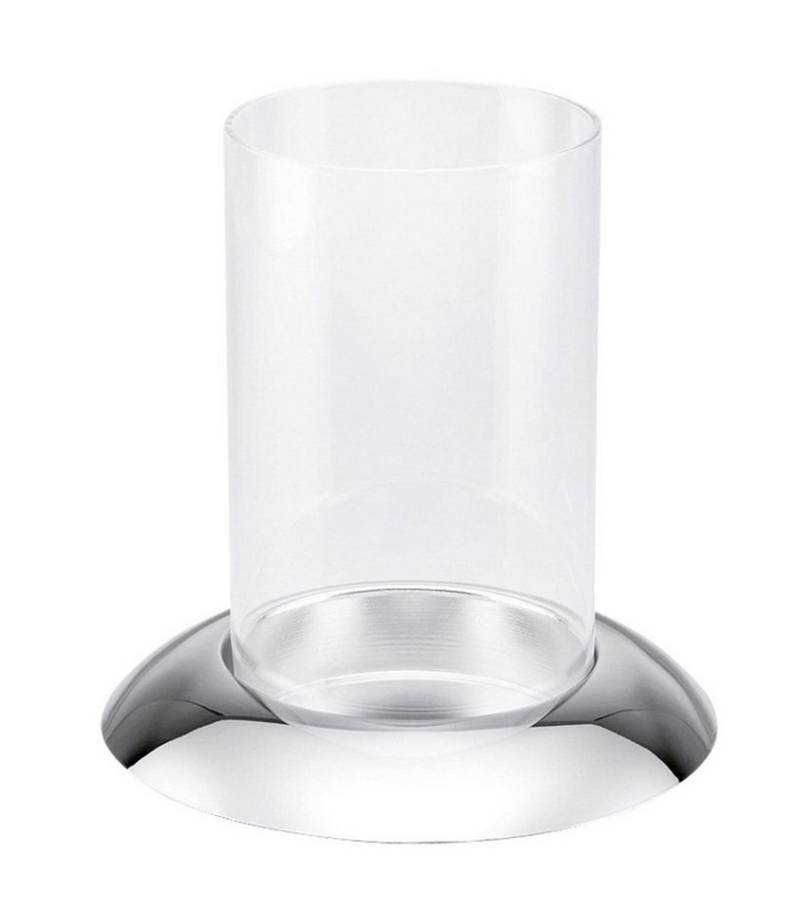 Hermann Bauer jun. Kollektion GmbH Windlicht Windlicht versilbert glatt poliert, H 18 cm, Ø 17 cm von Hermann Bauer jun. Kollektion GmbH