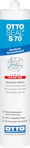 OTTOSEAL S 70 Premium-Naturstein-Silikon 310 ml Kartusche C18 sanitärgrau von OTTOSEAL