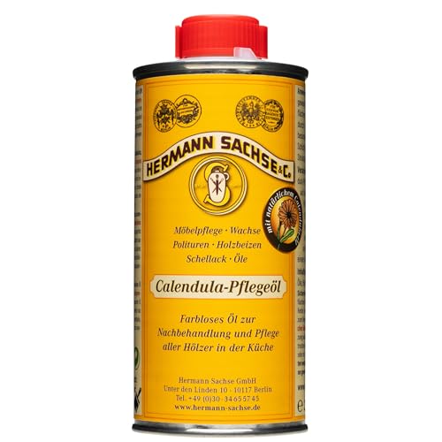Schneidebrettöl Calendula – Lebensmittelechtes Holzöl für Schneidebretter, Frühstücksbretter 250ml Made in Germany von Hermann Sachse