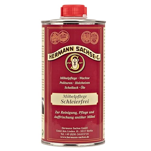 Möbelpolitur für Antikmöbel 250 ml schleierfrei Holzpflegemittel | Ideale Möbelpflege für dunkles Holz & dänische Möbelklassiker von Hermann Sachse