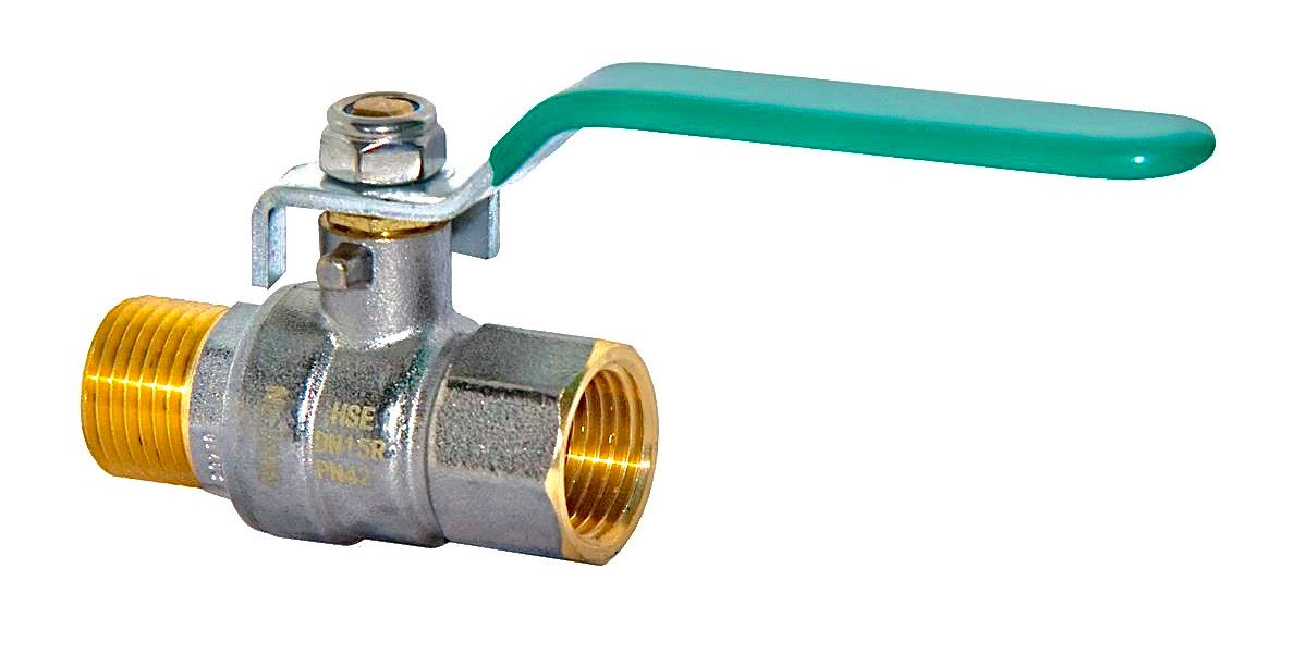 Hermann Schmidt Kugelhahn, (1 Stück), DVGW Kugelhahn für Trinkwasser mit langem Hebel ohne Entleerung von Hermann Schmidt