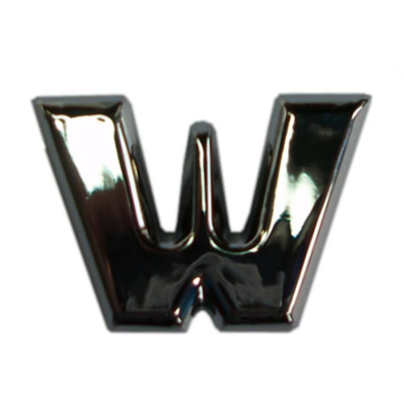 Hermann Schütz 3D-Relief-Chrome-Buchstabe W 25x35mm von Hermann Schütz