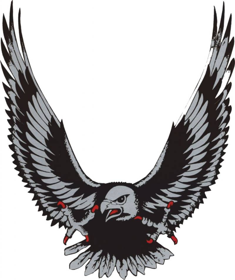Hermann Schütz Aufkleber Adler silber 125x100 125x100mm von Hermann Schütz