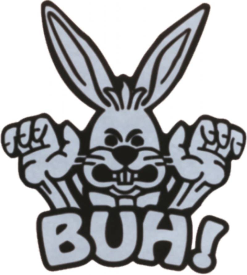 Hermann Schütz Aufkleber Buh-Hase 85x75mm von Hermann Schütz