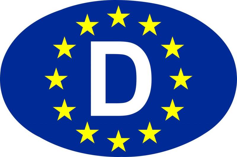 Hermann Schütz Aufkleber Europa-D Holografie 125x85mm von Hermann Schütz
