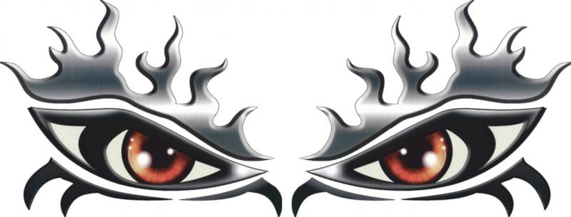 Hermann Schütz Aufkleber Fenster- und Car-Tattoo Augen metallic 2er-Set von Hermann Schütz