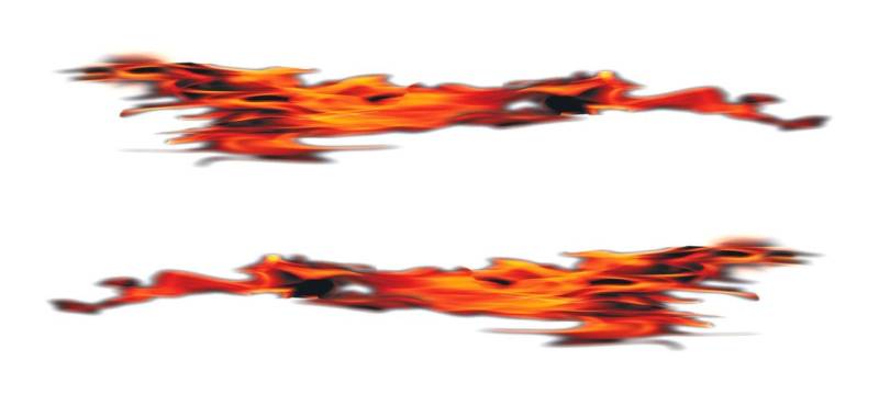 Hermann Schütz Aufkleber Graffity-Universal-Dekor Flammen 2er-Set von Hermann Schütz