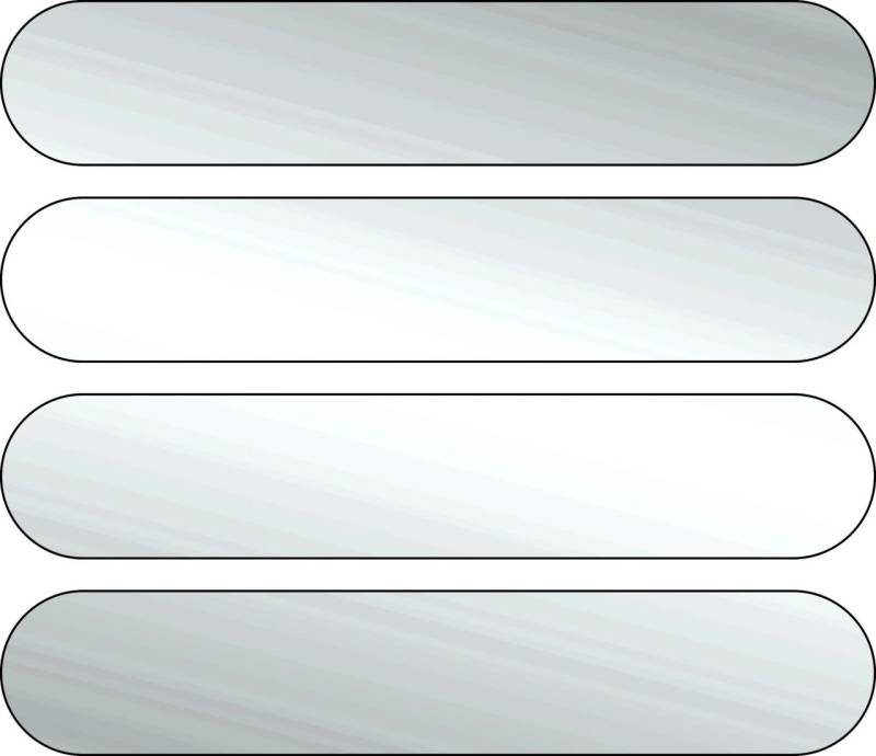 Hermann Schütz Aufkleber Reflektionsstreifen weiß 4er-Set je 80x15mm von Hermann Schütz