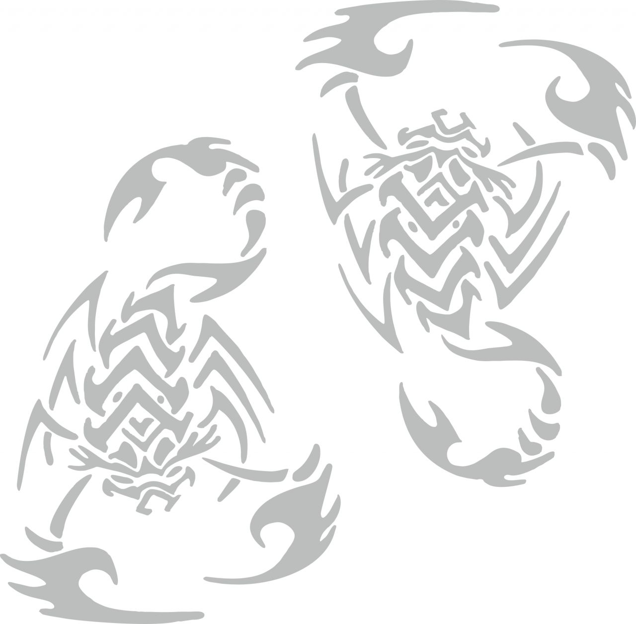 Hermann Schütz Aufkleber Spiegel- und Car-Tattoo Skorpion 2er-Set von Hermann Schütz