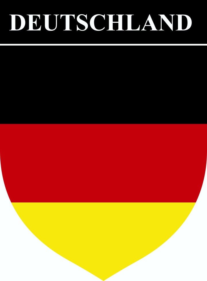 Hermann Schütz Aufkleber Wappen Deutschland 85x65mm von Hermann Schütz