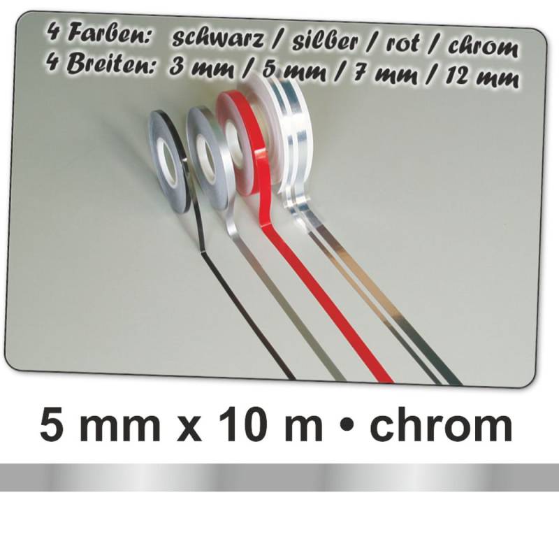 Hermann Schütz Auto Zierstreifen Deco-Stripe chrome 5mm x 10m von Hermann Schütz