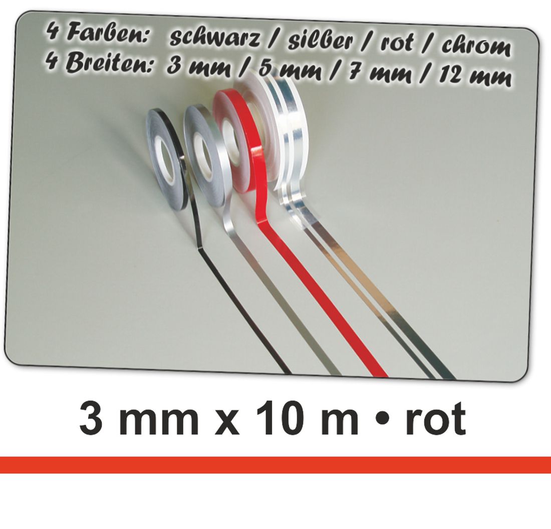 Hermann Schütz Auto Zierstreifen Deco-Stripe rot 3mm x 10m Hermann Schütz Auto Zierstreifen Deco-Stripe rot 3mm x 10m von Hermann Schütz