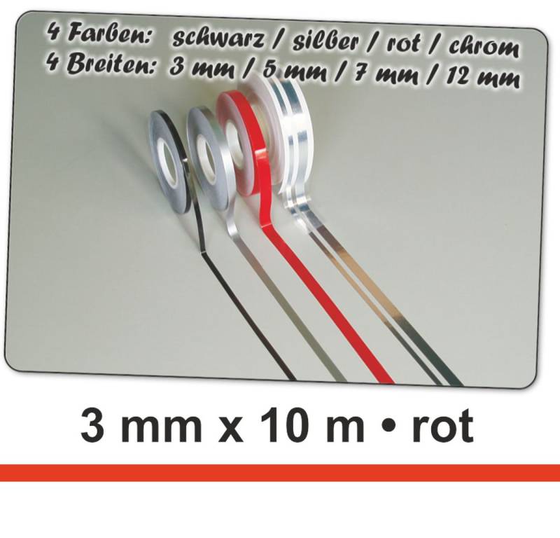 Hermann Schütz Auto Zierstreifen Deco-Stripe rot 3mm x 10m von Hermann Schütz