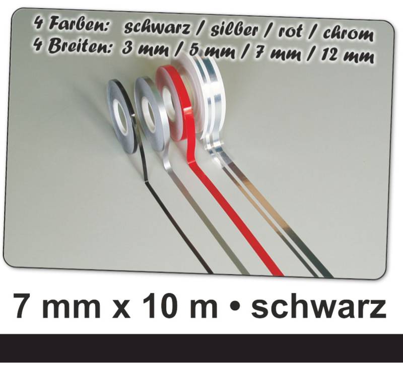 Hermann Schütz Auto Zierstreifen Deco-Stripe schwarz 7mm x 10m von Hermann Schütz