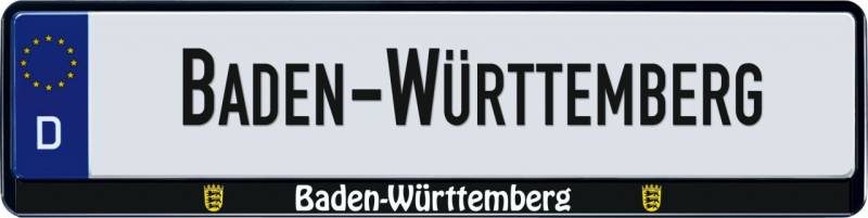 Hermann Schütz Design Kennzeichenrahmen Bundesland Baden-Württemberg von Hermann Schütz