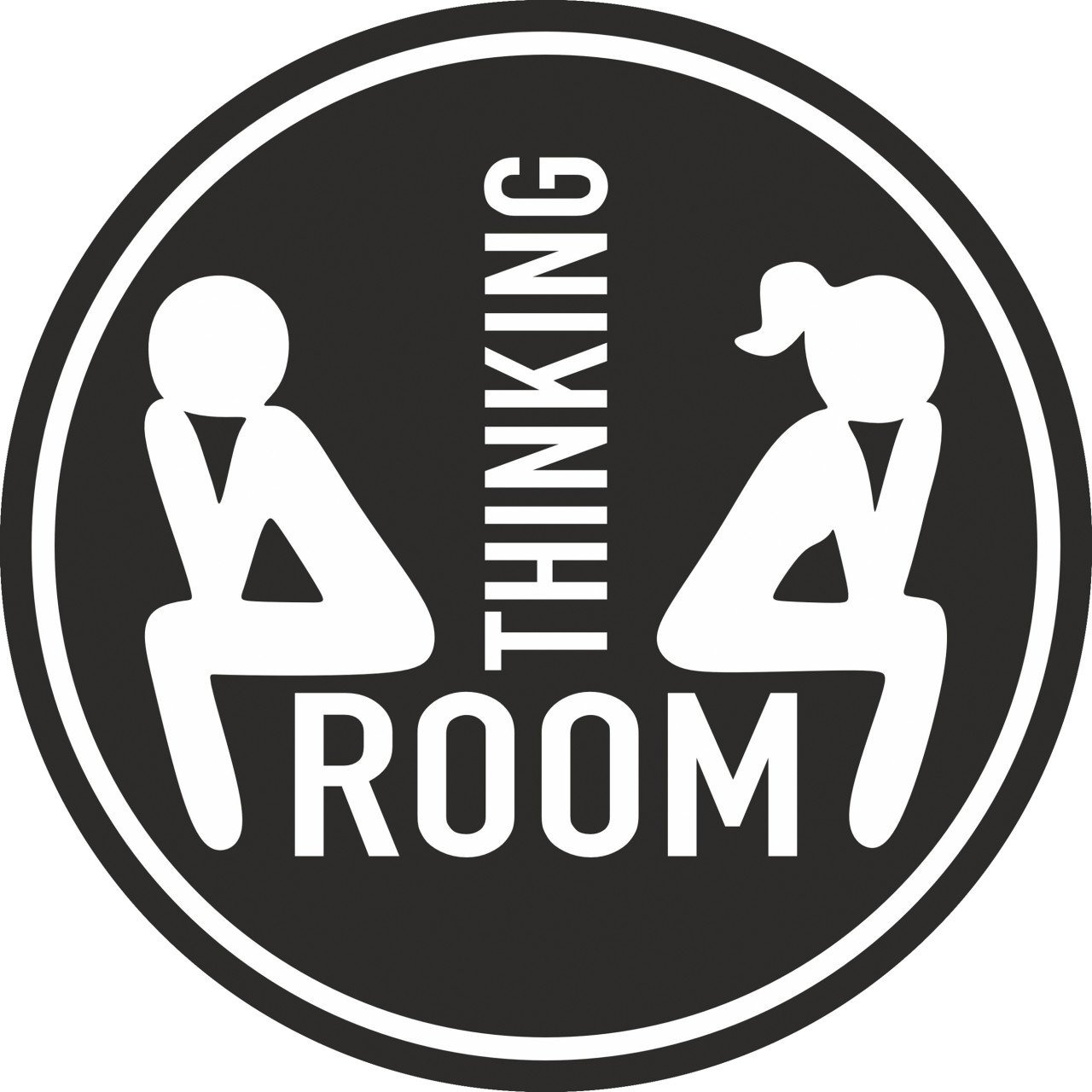 Hermann-Schütz Hart-PVC-Schild selbstklebend Thinking Room Hermann-Schütz Hart-PVC-Schild selbstklebend Thinking Room von Hermann Schütz