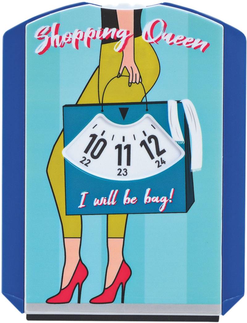 Hermann Schütz Parkscheibe mit Eiskratzer Shopping Queen blau 16 x 12 cm von Hermann Schütz