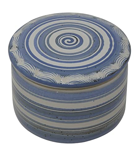 Original französische wassergekühlte Keramik butterdose, Immer frische und streichfähige Butter, für ca 125 gr Butter, Bristol Z-K von Hermans-keramik