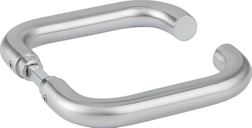 Glastürdrückerpaar 1801 BASIC 01 VA U-Form 4-KT.8mm HERMAT von Hermat