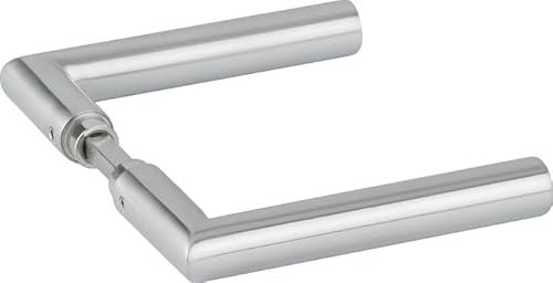 Glastürdrückerpaar 1802 BASIC 02 VA Gehrungsform 4-KT.8mm HERMAT von Hermat