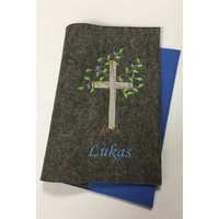 Gotteslobhülle Baum Mit Namen - Hochwertiger Filz Gotteslobhülle Baum Mit Namen - Hochwertiger Filz von HermersDesign