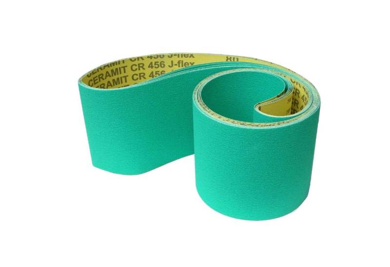 Hermes Schleifwerkzeuge Schleifpapier CERAMIT CR 456 J-flex Schleifbänder, 150 x 2000 mm, P80 - P180, (CR 456 J-flex, 5 St) von Hermes Schleifwerkzeuge