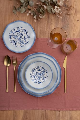 Elegant 24-Piece Dinner Set, 100% Porcelain | Includes Service Plates, Bowls, Dessert Plates | Dishwasher & Microwave Safe | Perfect for Any Occasion Elegant 24-Piece Dinner Set, 100% Porcelain | Includes Service Plates, Bowls, Dessert Plates | Dishwasher & Microwave Safe | Perfect for Any Occasion von Hermia Concept