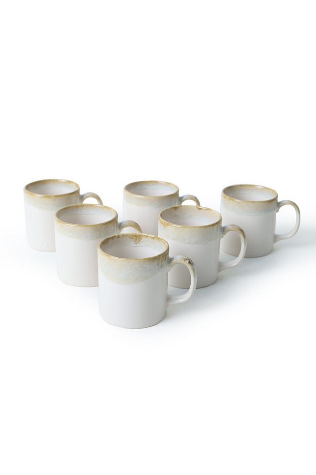 Hermia Concept Becher 100% CERAMIC STONEWARE, size:10 cm / 345 ml (6 Pieces) M2438 von Hermia Concept