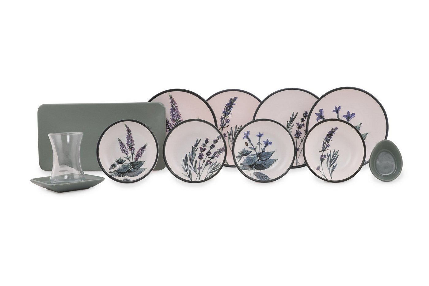 Hermia Concept Frühstücksteller 100% CERAMIC STONEWARE M1736, (21 St) von Hermia Concept