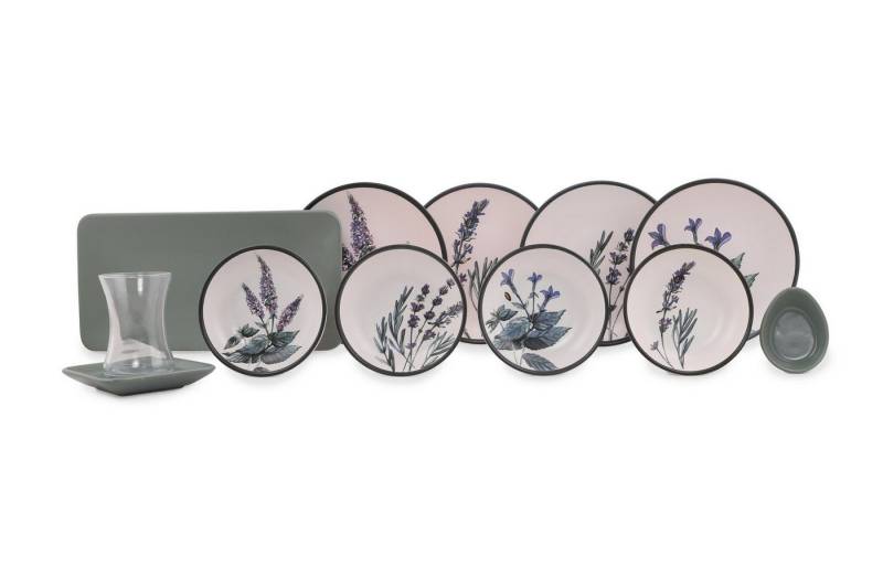 Hermia Concept Frühstücksteller 100% CERAMIC STONEWARE M1736, (21 St) von Hermia Concept