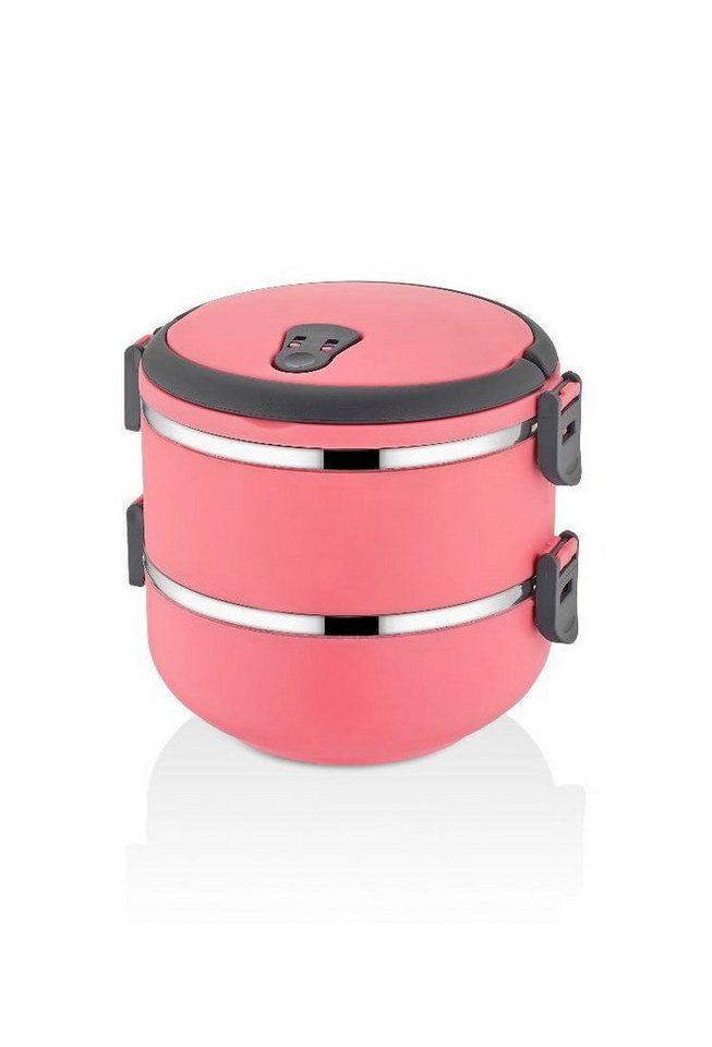 Hermia Concept Lunchbox Warm Box, 100 % rostfreiem Edelstahl, (Einzelbox / 2er Set / 3er Set, 2-tlg., 3-fach Set, 2-fach Set, 1-fach set), Lebensmittelecht, geschmacksneutral 100% rostfreier Edelstahl von Hermia Concept