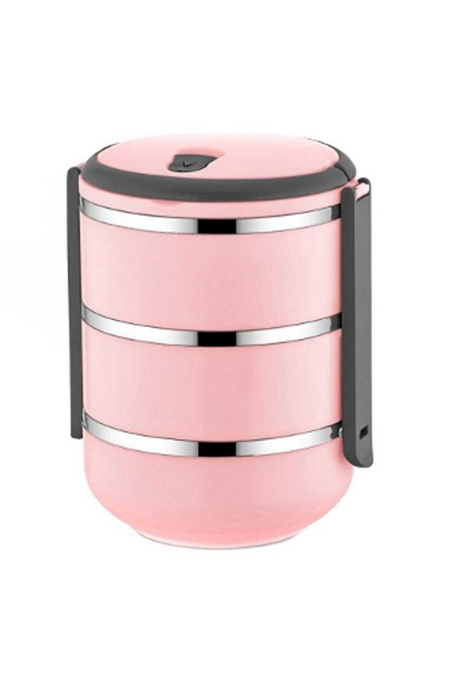 Hermia Concept Lunchbox Warm Box, 100 % rostfreiem Edelstahl, (Einzelbox / 2er Set / 3er Set, 3-tlg., 3-fach Set, 2-fach Set, 1-fach set), Lebensmittelecht, geschmacksneutral 100% rostfreier Edelstahl von Hermia Concept