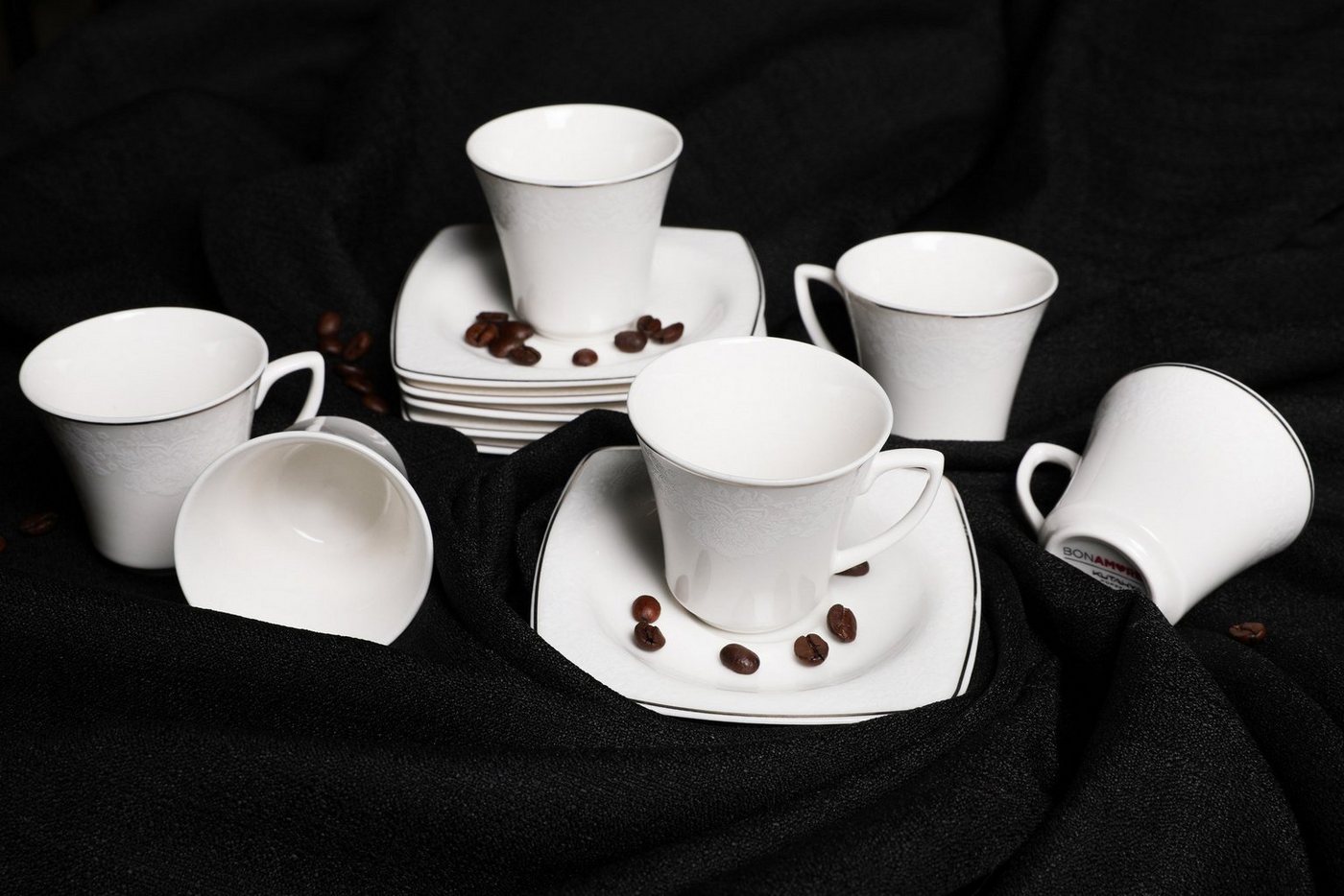 Hermia Concept Tasse KTP9621, Weiß, Kaffeetassen, 100% Porzellan von Hermia Concept